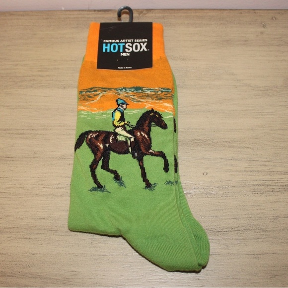 HOTSOX Men’s Race Horse Crew Socks Sizes 6-12.5 Brand New Gift Stocking Stuffer - Picture 2 of 8